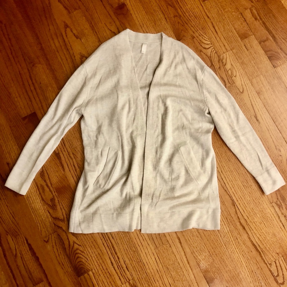 Oatmeal colored cardigan